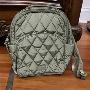 Vera Bradley Sage Quilted Backpack